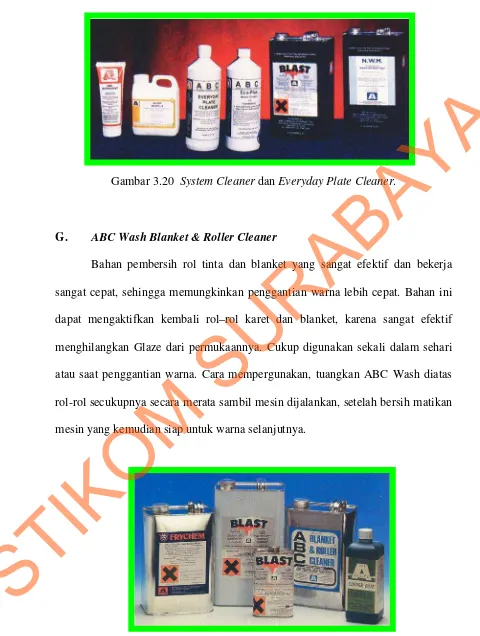 Gambar 3.21  Blast , ABC Wash Blanket & Roller Cleaner. 