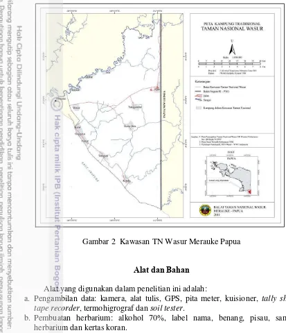 Gambar 2  Kawasan TN Wasur Merauke Papua 