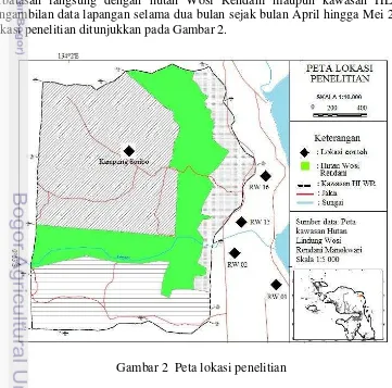 Gambar 2  Peta lokasi penelitian   