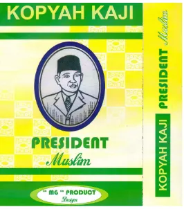 Gambar 3.1 Desain Kemasan Kopyah Kaji “President Muslim” item pertama 
