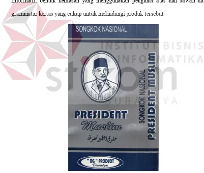 Gambar 3.2 Desain Kemasan Songkok “President Muslim” 