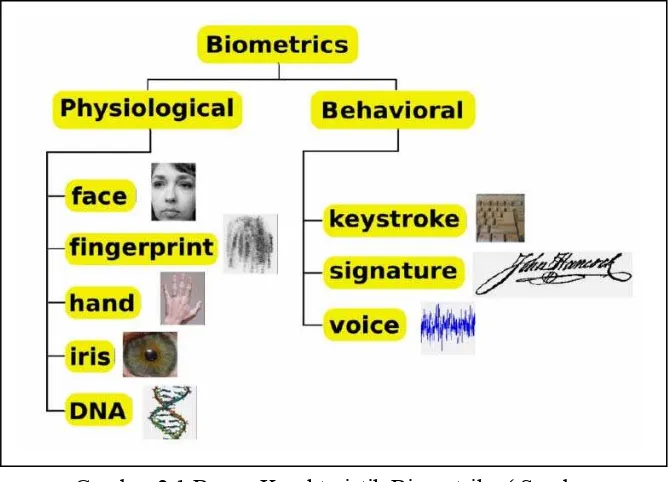 Gambar 2.1 Bagan Karakteristik Biometrik ( Sumber http://scgwww.epwl.ch/courses) 