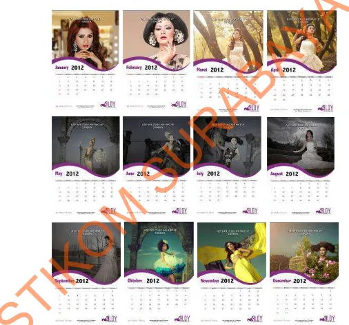 Gambar 4.21 Urutan Kalender Januari hingga Desember 