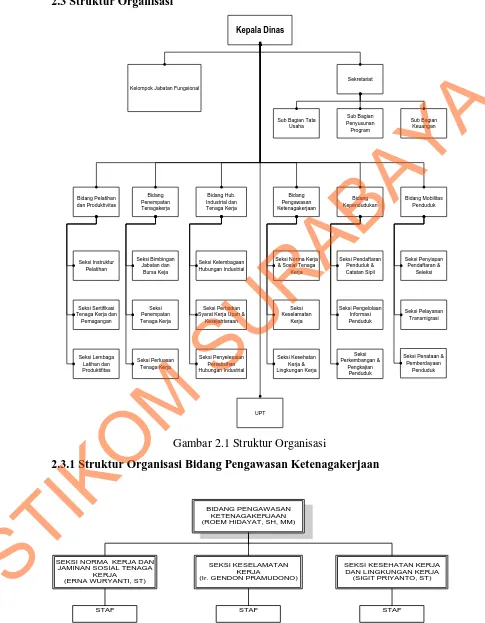 Gambar 2.2 Struktur Organisasi Bidang Pengawasan 
