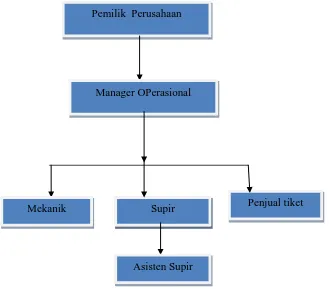 Gambar  4.1 Struktur Organisasi BUs CV. Satu Nusa 