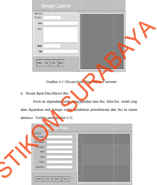 Gambar 4.112 Desain Innput Data MMaster Bus