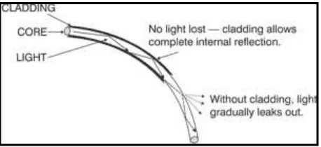 Figure 1.1: Structure of fiber optic (David, 2002) 