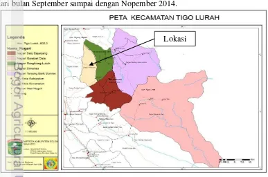 Gambar 3.2  Lokasi penelitian (Sumber : Bappeda Kabupaten Solok) 