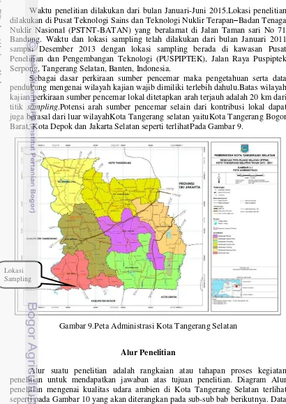 Gambar 9.Peta Administrasi Kota Tangerang Selatan 