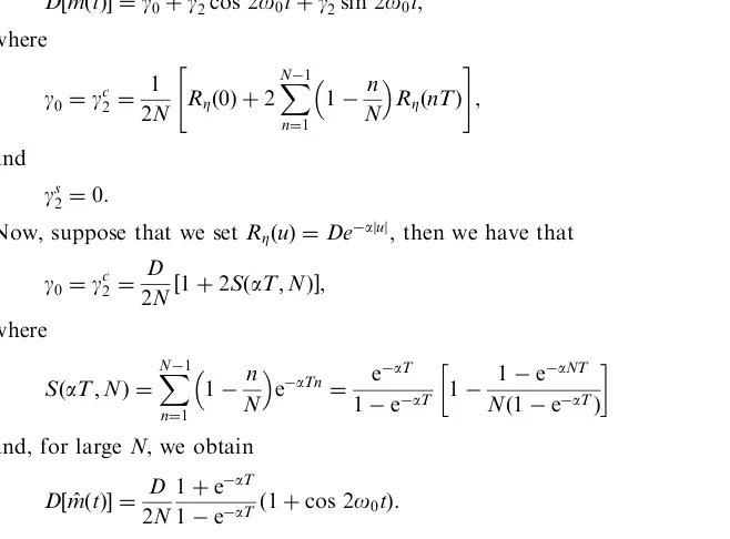 Fig. 1 plots the variance of the mean estimate astdecrease in the variancethe deﬁnition ofk ¼ N and t vary