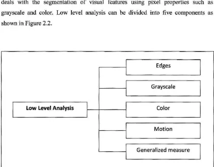 Figure 2.2: Low level analysis approach 