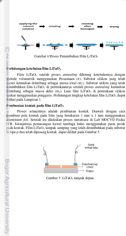 Gambar 5  LiTaO3 tampak depan 