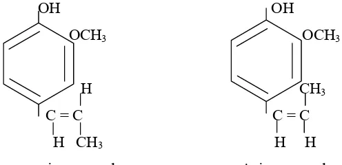 Tabel 7.  Sifat fisiko-kimia eugenol asetat dan β-kariofilen  