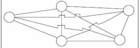Figure 2.4: Five node mesh network 