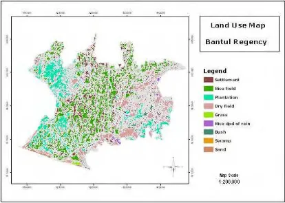 Figure 4.1. Land Use Map of Bantul Regency. 