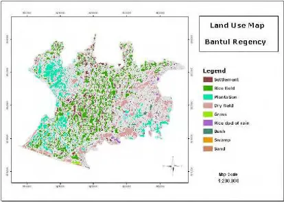 Figure 4.1. Land Use Map of Bantul Regency. 