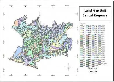Figure 4.2.  Land Map Unit of Bantul regency. 