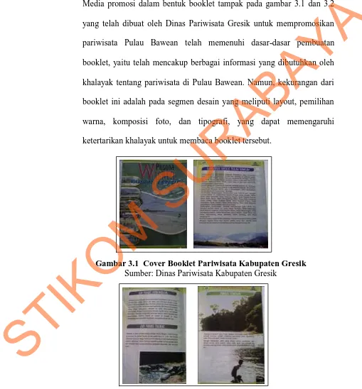 Gambar 3.2 Booklet Pariwisata Kabupaten Gresik  Sumber: Dinas Pariwisata Kabupaten Gresik 