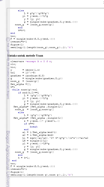 figure(1)iterasi=k-1 semilogy(1:length(norm_g),norm_g(:,1),