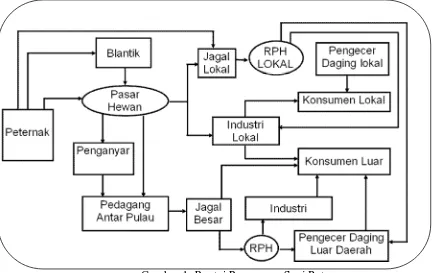 Gambar 1. Rantai Pemasaran Sapi Potong Sumber: Sukanata et al. (2010) 