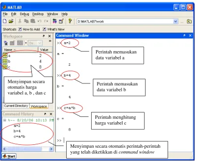 Gambar 1. Desktop Matlab