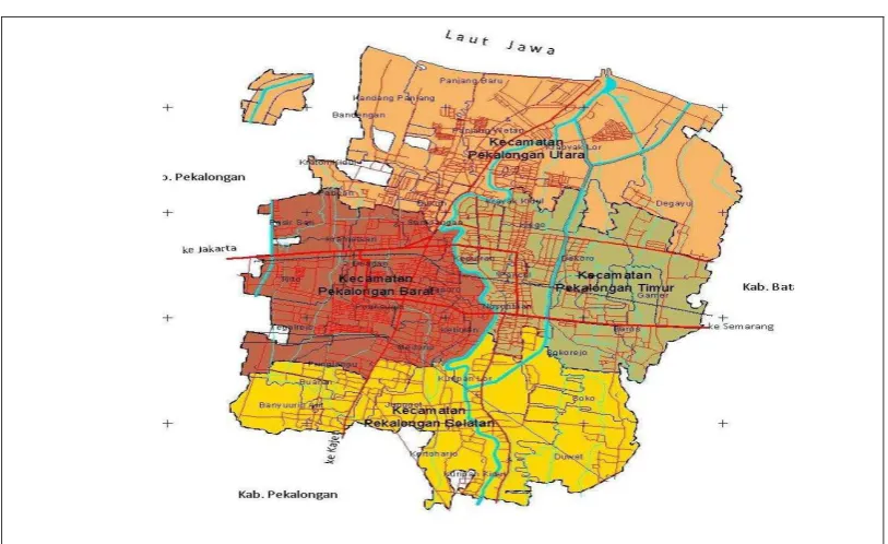 Gambar 1 Peta Kota Pekalongan 