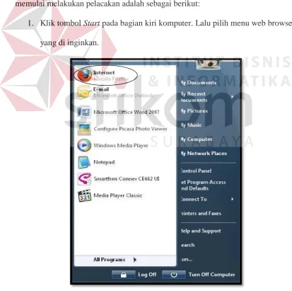 Gambar 4. 7 Tampilan Menu Start 