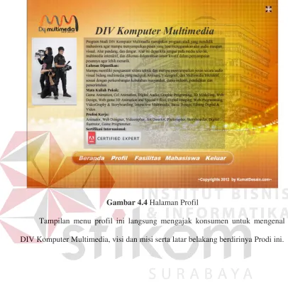 Gambar 4.4 Halaman Profil 