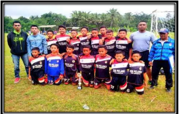 Gambar 1.2 SSB Pelangi U13 - U15 Juara 2 Turnamen antar club se-kabupaten Semarang tahun 2015 