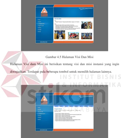 Gambar 4.5 Halaman Visi Dan Misi 