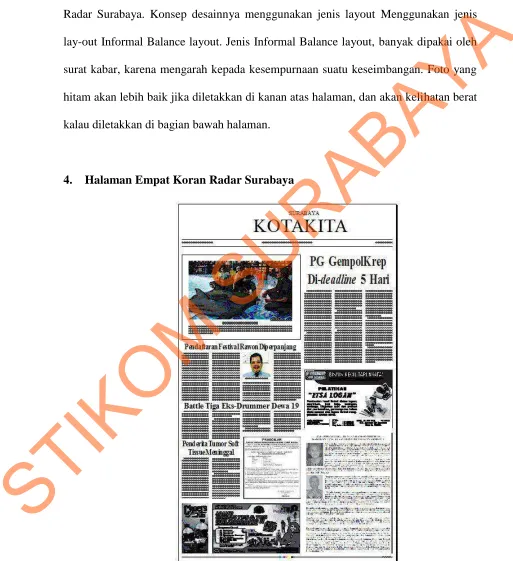 Gambar 5.4 : Desain Layout Halaman 4 