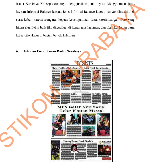 Gambar 5.6 : Desain Layout Halaman 6 