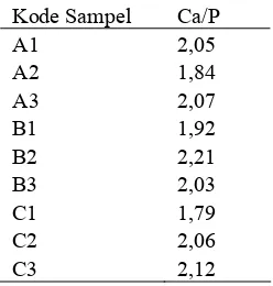 Gambar 10  Morfologi (a) sampel B1, (b) sampel B2, dan (c) sampel B3.   