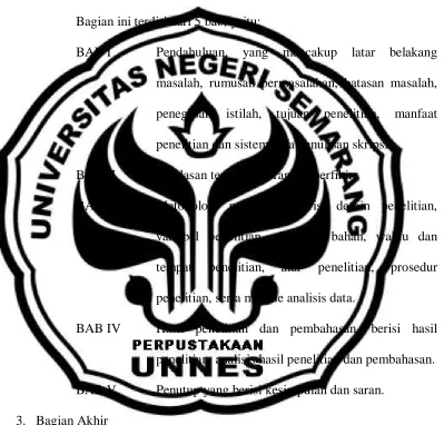 gambar dan daftar lampiran. 