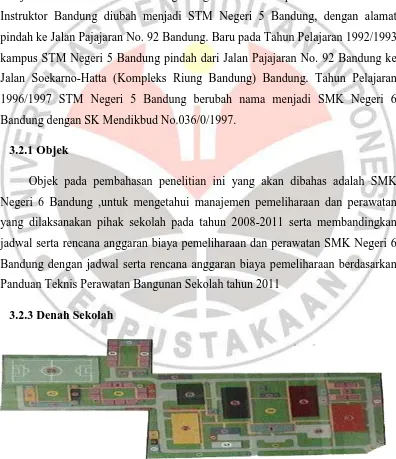 Gambar 3.2 Denah SMK Negeri 6 Bandung 