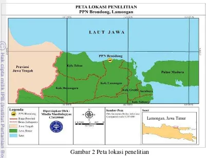 Gambar 2 Peta lokasi penelitian 