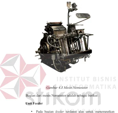 Gambar 4.3 Mesin Nomerator 