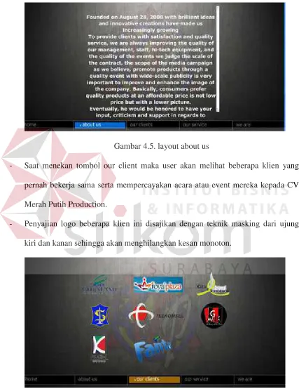 Gambar 4.5. layout about us 