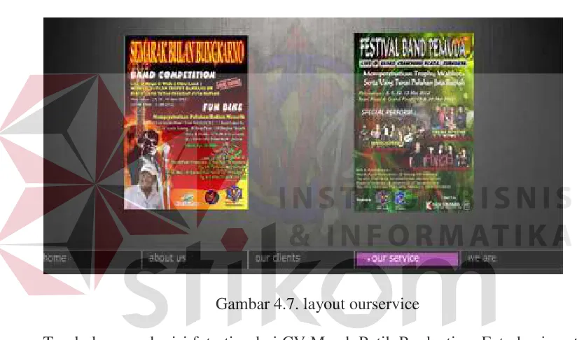 Gambar 4.7. layout ourservice 