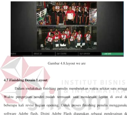 Gambar 4.8.layout we are 