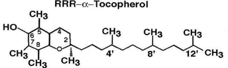 Gambar 3. Struktur Kimia-α-Tokoferol (Goodman and Gilman, 2007) 