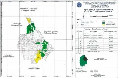 Gambar 2. Peta Status Kesuburan Tanah Di Kecamatan Denpasar Timur 