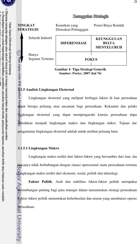 Gambar 4  Tiga Strategi Generik 