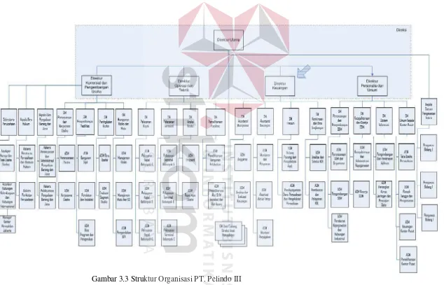 Gambar 3.3 Struktur Organisasi PT. Pelindo III 