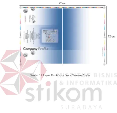 Gambar 3.7 Layout Hasil Cetak Cover Company Profile 