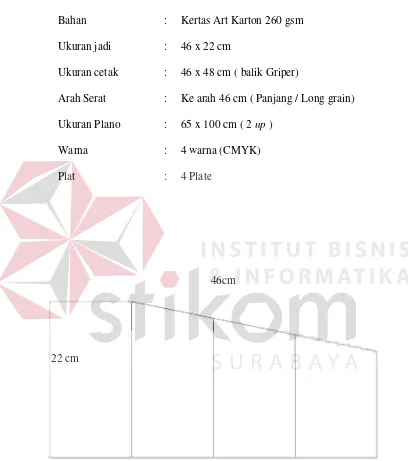 Gambar 3.8 layout die cut isi Company Profile 
