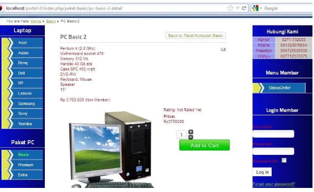 Gambar 4.26 Halaman laptop Acer 