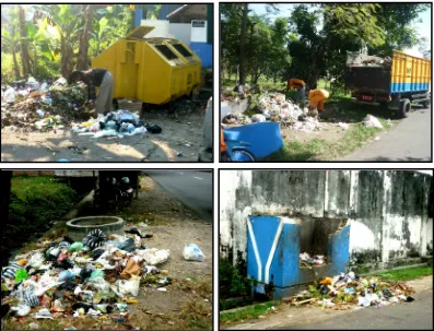 Gambar 1.4 Kondisi Pembuangan Sampah tIdak Pada Tempatnya 