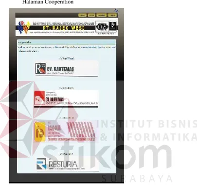 Gambar 4.4 Halaman Coopertaion 