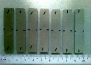 Figure 1: Sample for un-notched )zod impact test. 